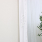 Large Ornate White Wall/Leaner Mirror 176cm x 76cm