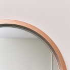 Large Round Copper Wall Mirror 80cm x 80cm 