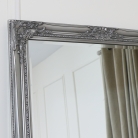 Large Silver Ornate Mirror 73cm X 163cm 