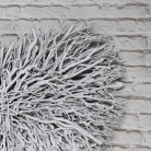 Large White Twig Heart Wall Art