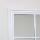 Large Matte White Window Mirror 130cm x 95cm