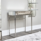Mirrored & Chrome Console Table / Dressing Table 
