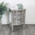 Mirrored Classique - Three Drawer Bedside Chest