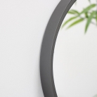 Round Black Framed Mirror 36cm x 36cm