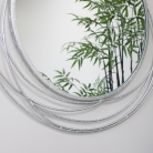 Round Silver Swirl Mirror 80cm x 80cm