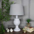 Rustic Antique White Table Lamp
