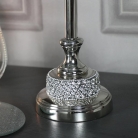 Silver Nickel Diamante Table Lamp