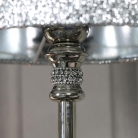Silver Nickel Diamante Table Lamp