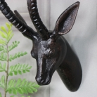 Small Wall Mounted Metal Antelope Head
