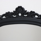 Tall Black Ornate Vintage Wall/Leaner Mirror 80cm x 180cm