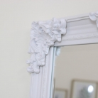 Tall Ornate White Wall / Leaner Mirror 60cm x 160cm