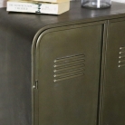 Vintage Locker Style Storage Cabinet 