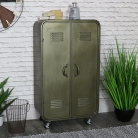 Vintage Locker Style Storage Cabinet 