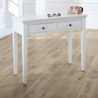 White 2 Drawer Console / Dressing Table - Newbury White Range