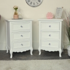 White 7 Piece Bedroom Furniture Set - Victoria Range
