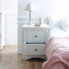 White Bedside Table - Newbury White Range