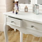 White Dressing Table & Mirror Set - Victoria Range