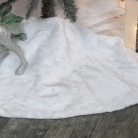 White Fur Christmas Tree Skirt 