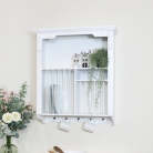 White Wall Mounted Plate Rack