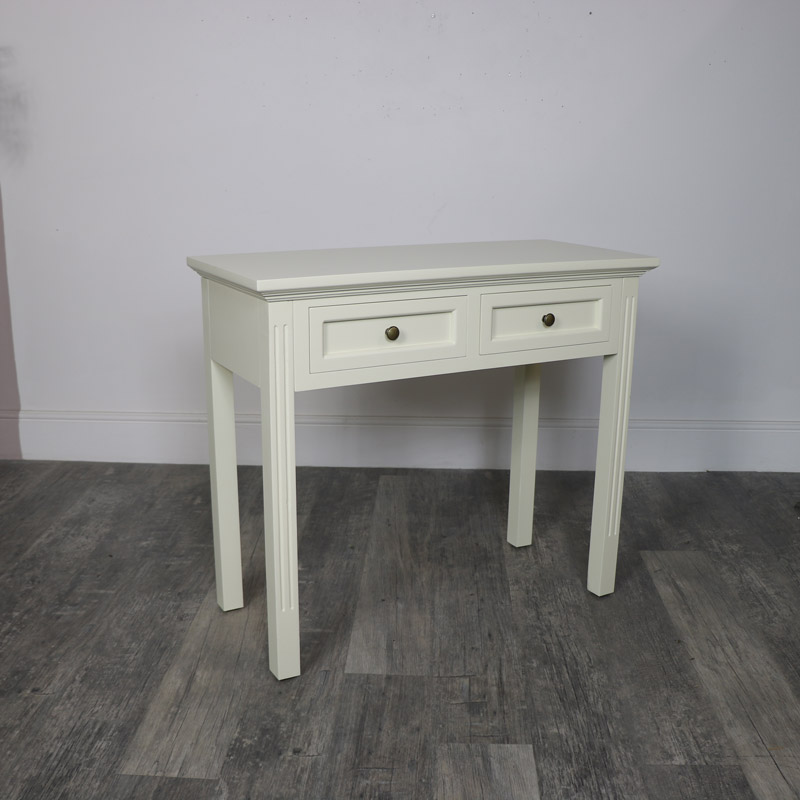 2 Drawer Console/Dressing Table - Daventry Cream Range - Seconds Item