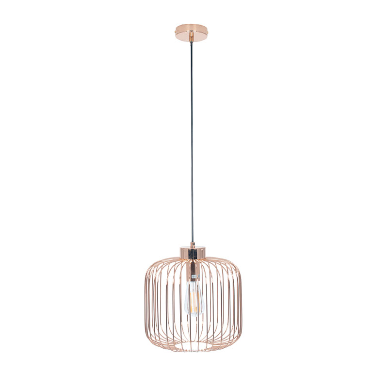 Rose Gold Metal Wire Pendant Light - Ceiling Light Rose Pendant Rose Gold Metal Wire Pendant Light - Ceiling Light Rose Pendant