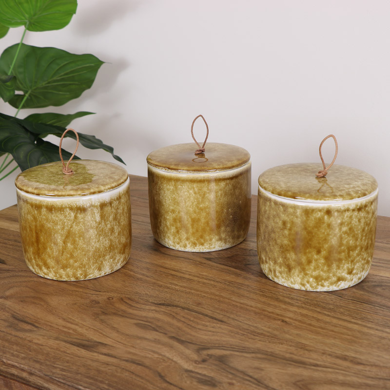 Brown Porcelain Jars