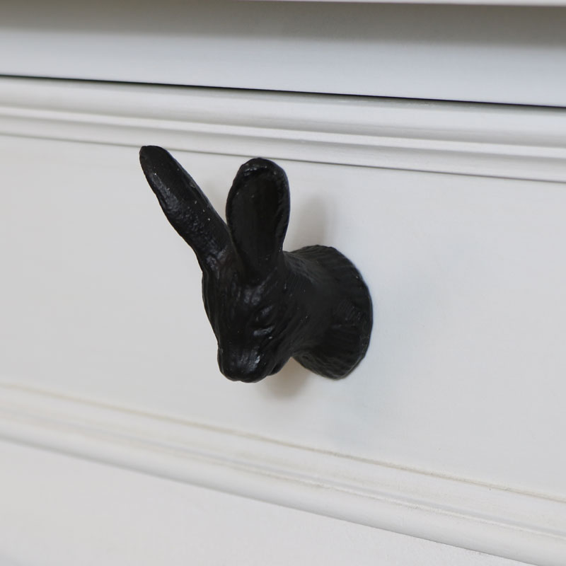 Brown Rabbit Head Drawer Knob