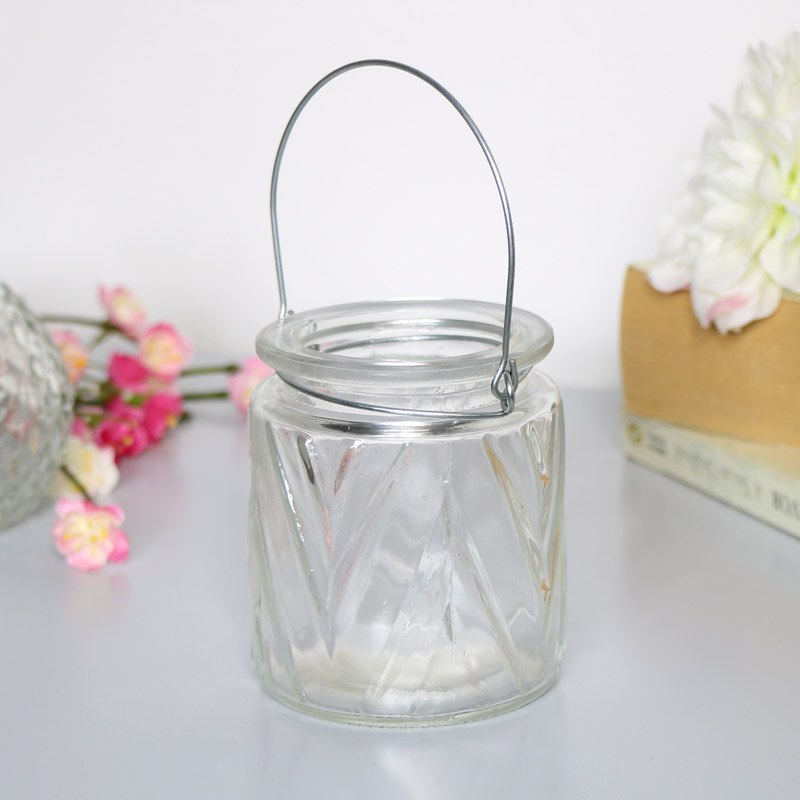 Clear Glass Tealight Candle Holder