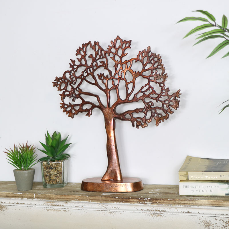 Copper Tree Ornament 