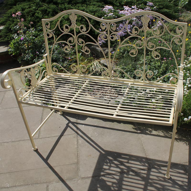 Cream Garden Bench - Melody Maison®