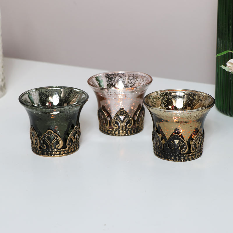 Decorative Glass Tealight Holders