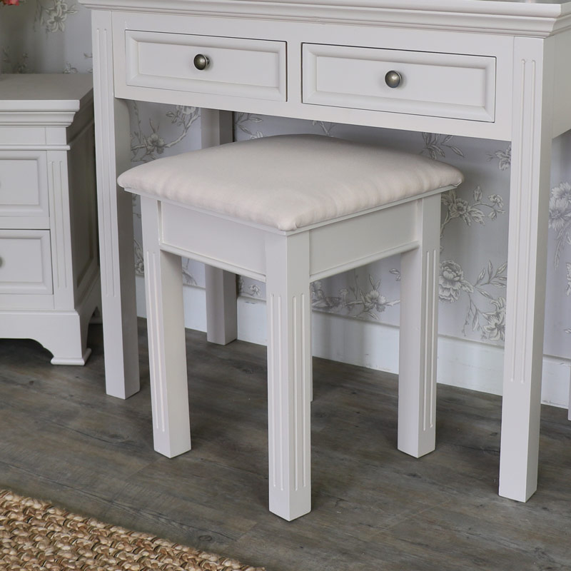 Dressing Table Stool - Daventry Taupe-Grey Range