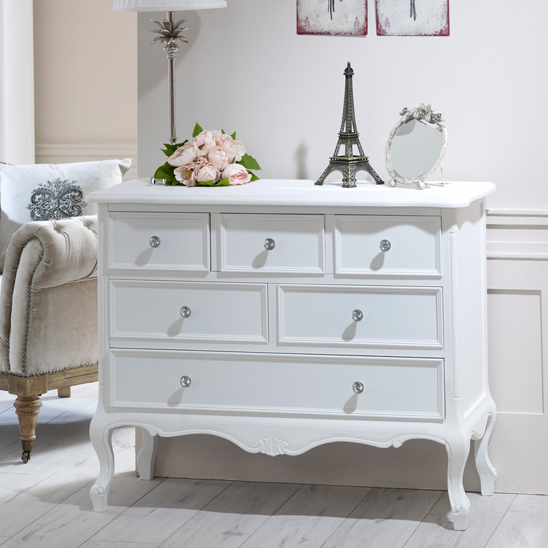 Six Drawer Chest - Elise White Range DAMAGE SECOND 2034