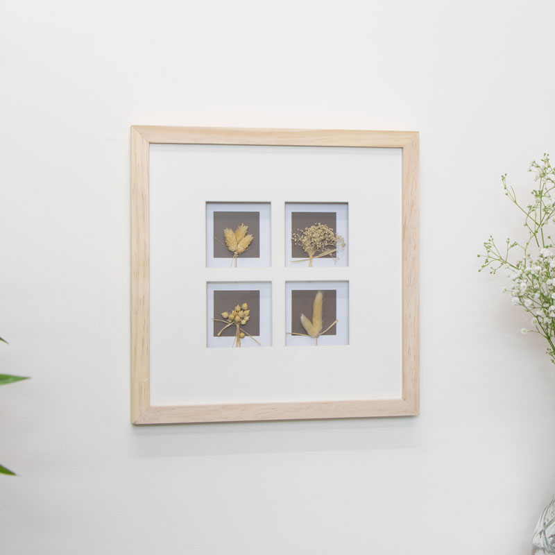 Framed Dried Flowers Picture 