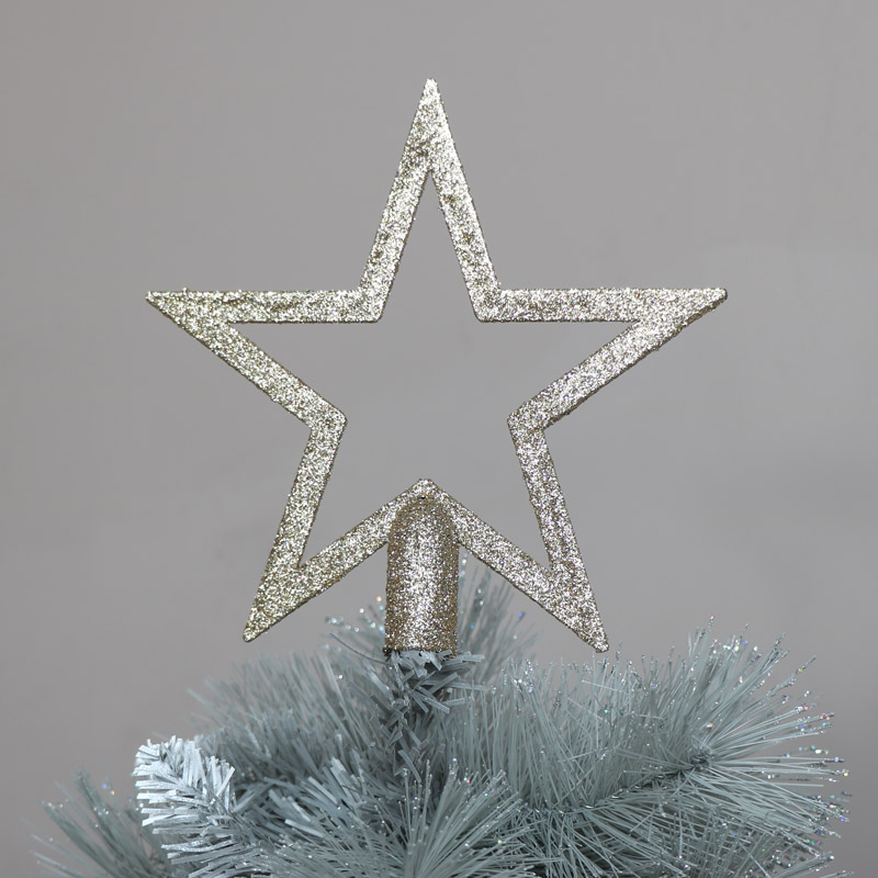 Gold Glitter Christmas Star Tree Topper