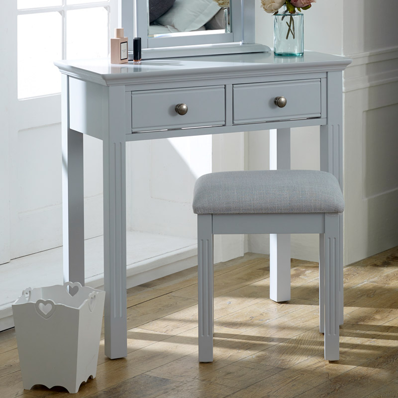 Grey Console Dressing Table, Vanity Console Table