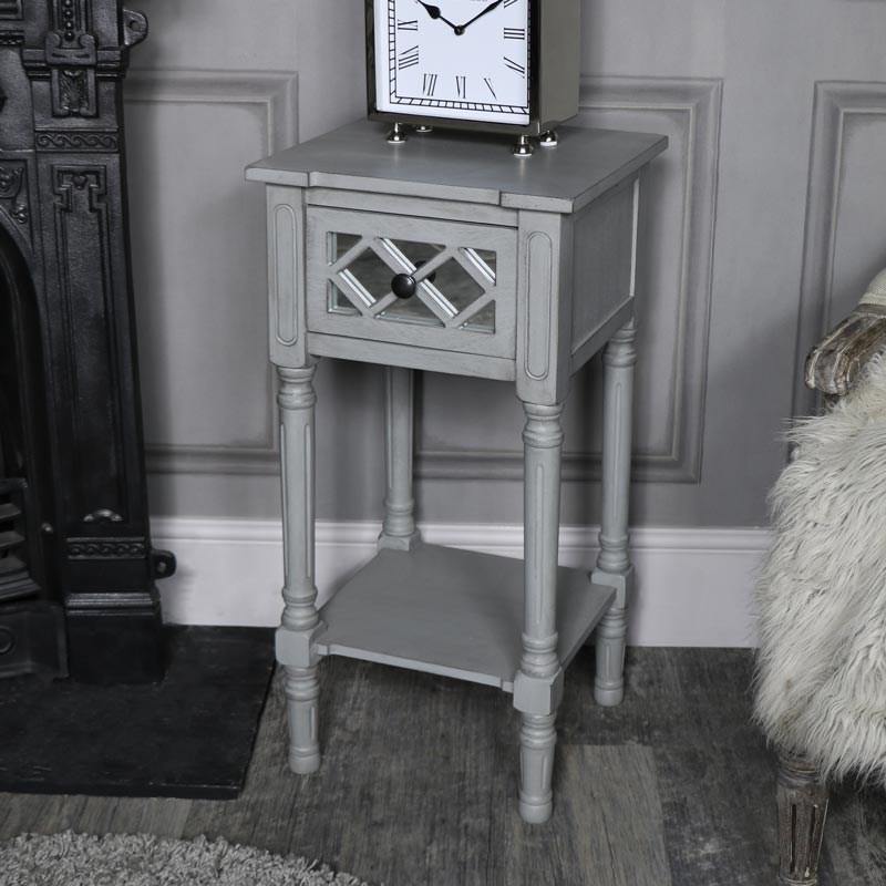 Vienna single door mirrored cabinet