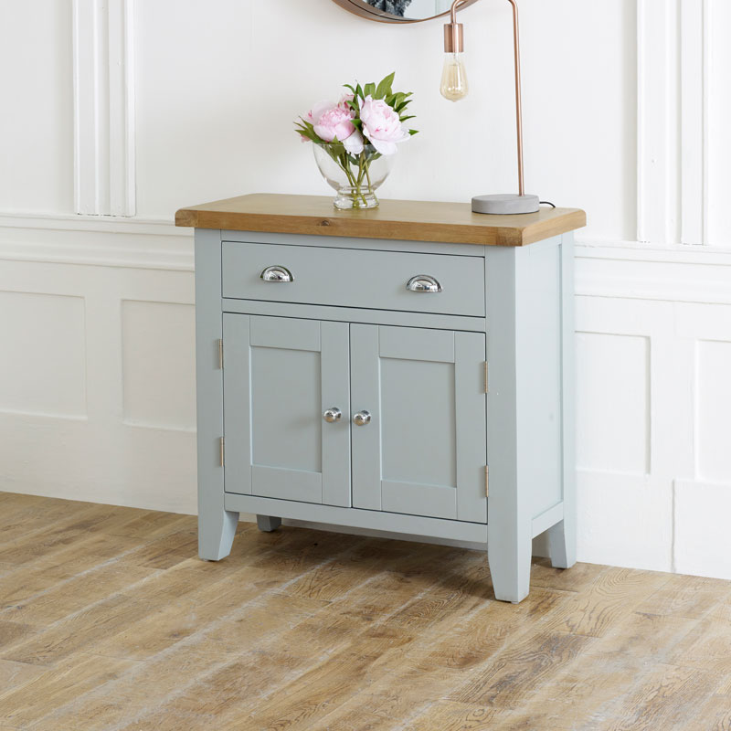 Grey Sideboard Storage Cupboard - Rochford Range DAMAGED SECOND 6514