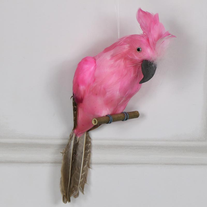 Hanging Pretty Pink Parrot
