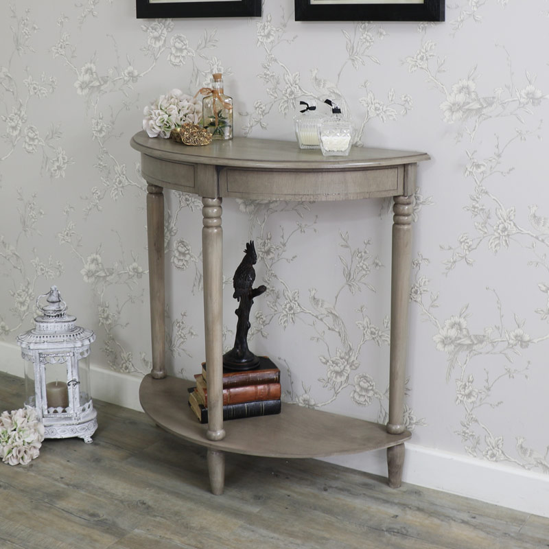 Suburb catch up skate Wooden Half Moon Console Table - Hornsea Range