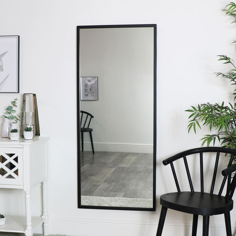 Large Black Rectangle Mirror 60cm X 140cm, How To Frame A Huge Mirror