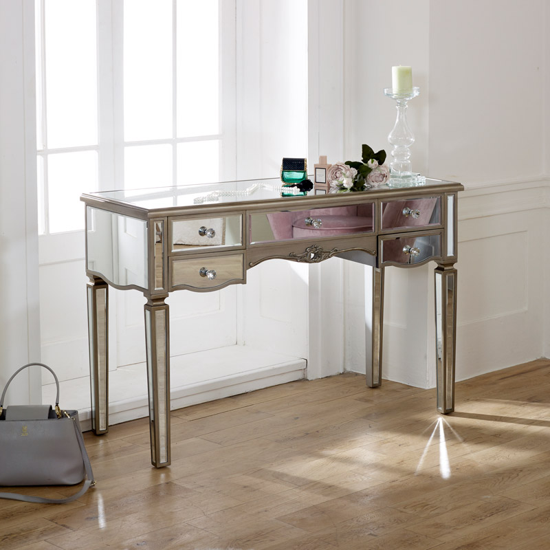Large Mirrored Dressing Table - Tiffany Range