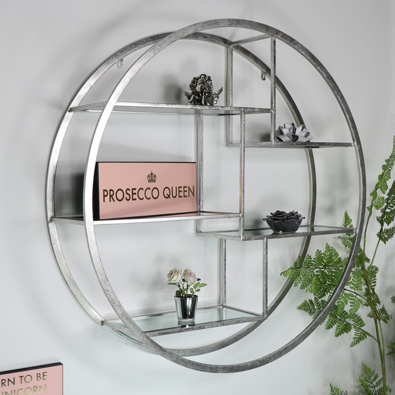 mirror shelves for wall