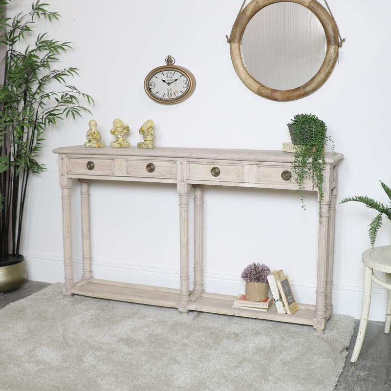 Large Rustic Console Table
