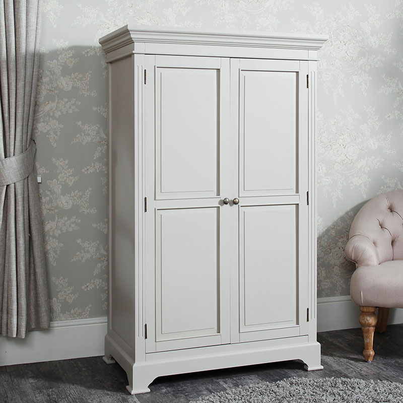 Grey Linen Closet / Low Wardrobe - Daventry Taupe-Grey Range DAMAGED SECOND 3088 