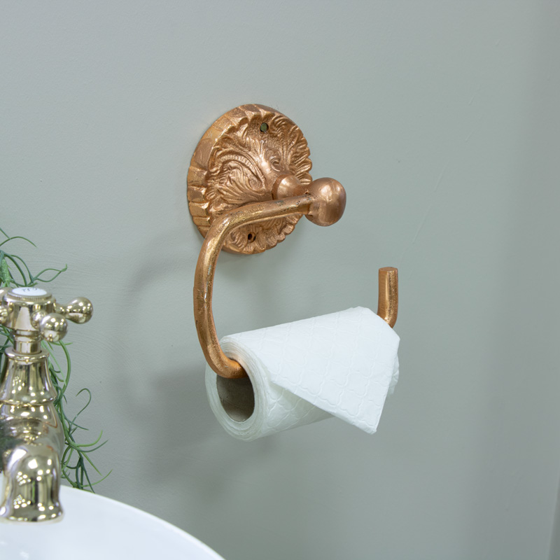 Luxe Copper Toilet Roll Holder