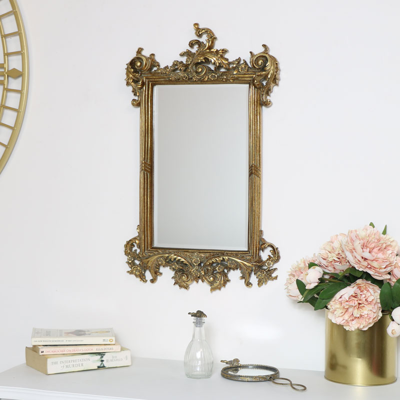 Ornate Gold Wall Mirror