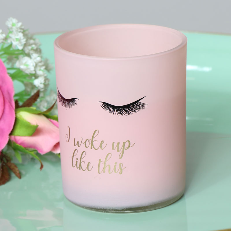 Pretty Pink Scented Eyelash Candle