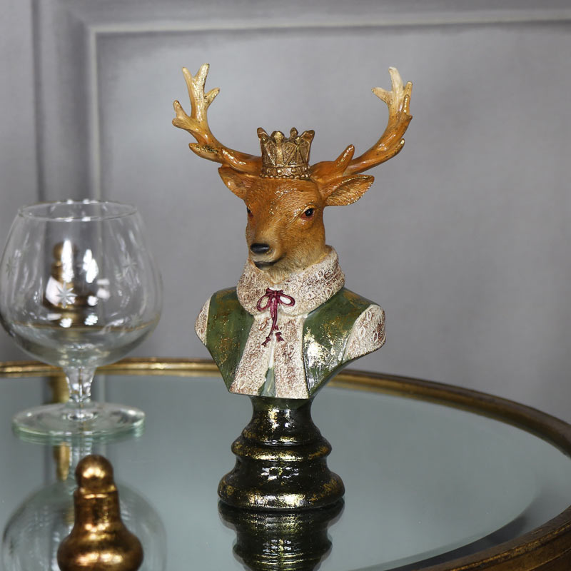 Regal Stag Head Bust