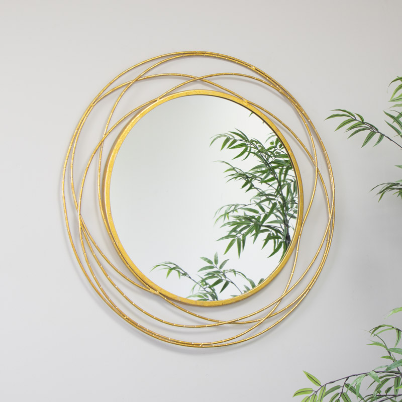 Round Gold Swirl Mirror 80cmx80cm Round Gold Swirl Mirror 80cmx80cm, Antique Gold Round Mirror 80cm